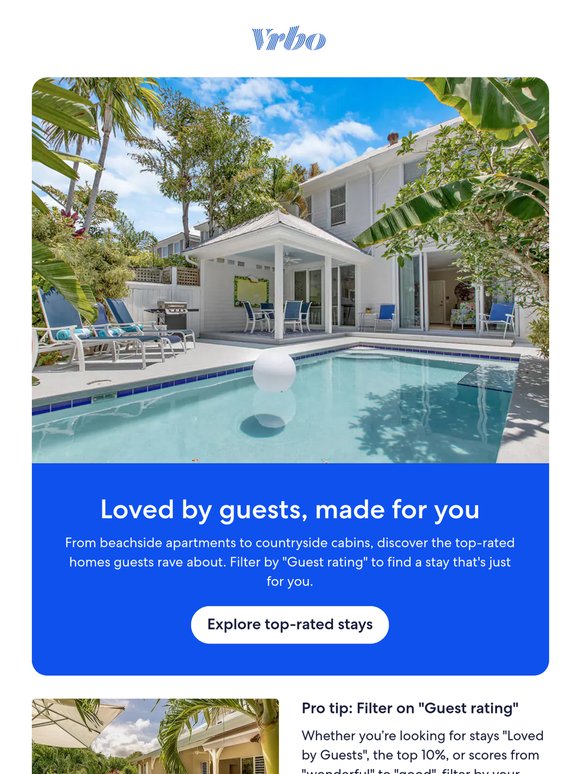 Loved by guests. Just for you.