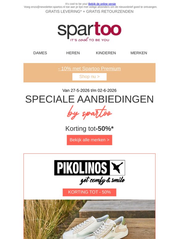 😵 Superaanbiedingen op Pikolinos, Bugatti, Redskins, Reef met gratis levering