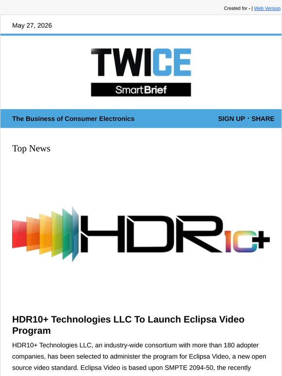 HDR10+ Technologies LLC To Launch Eclipsa Video Program