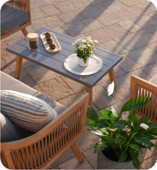 Patio table and chairs