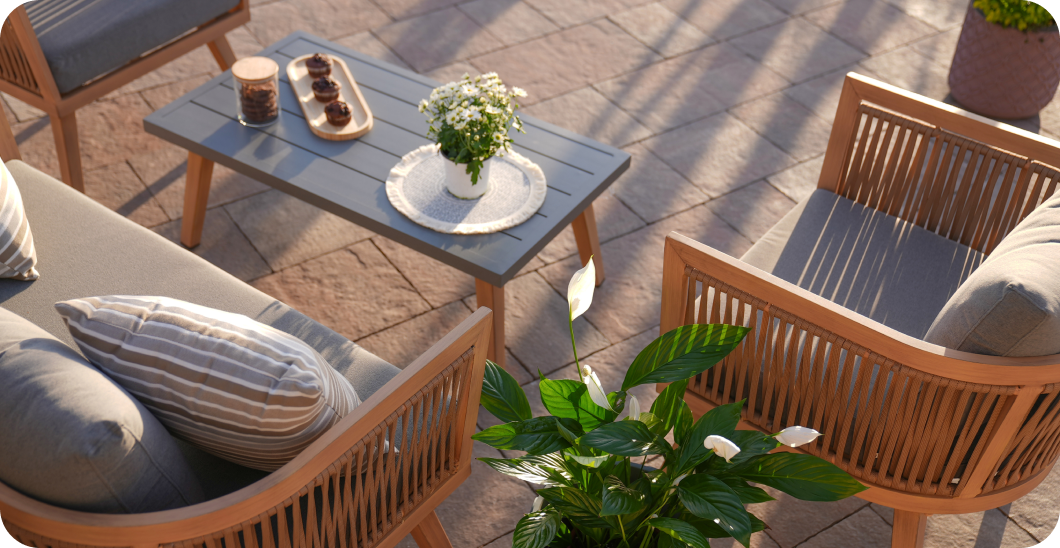 Patio table and chairs