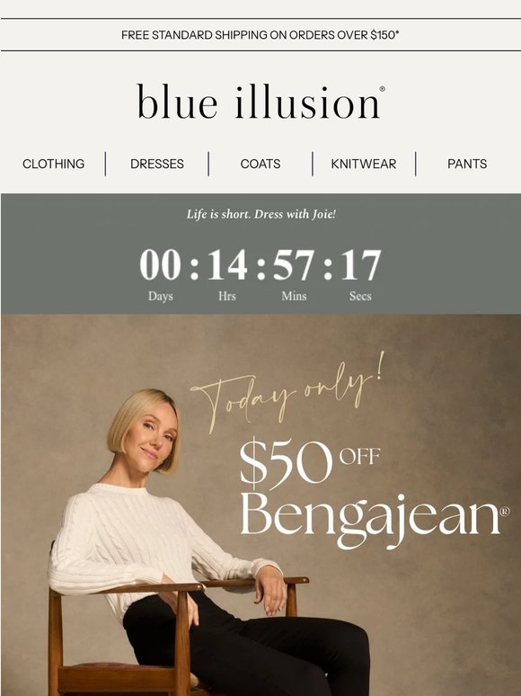 TODAY ONLY | $50 Off Our Iconic Bengajean®