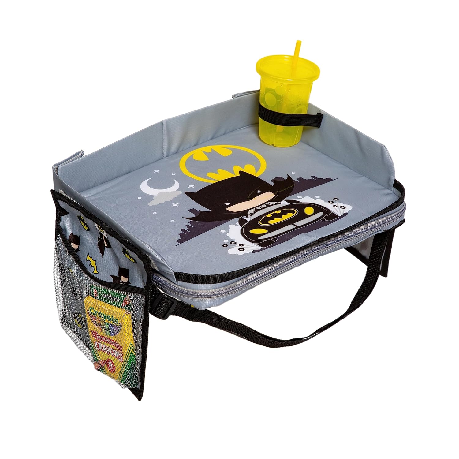 Image of Kids Travel Tray, DC Comics Batman | 3-in-1 Travel Tray, Travel Bag, and Tablet Holder