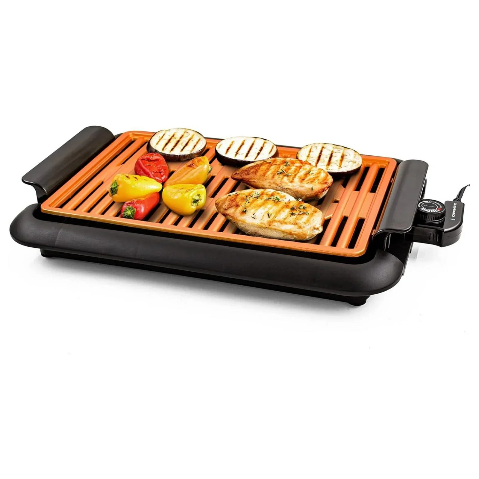 Image of Complete Cuisine Electric Indoor Smokeless Copper Grill, 1200W