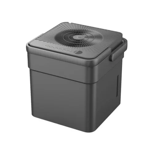 Image of Midea Cube 50 Pint Dehumidifier for Basement and Rooms at Home for up to 4,500 Sq. Ft., Smart Control, Compatible with Alexa (Grey), Drain Hose Included