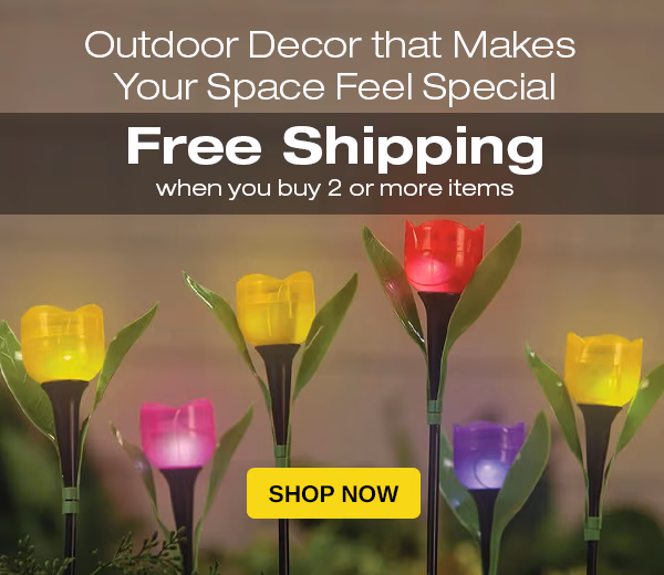 Outdoor Decor that Makes Your Space Feel Special. Free Shipping when you buy 2 or more items