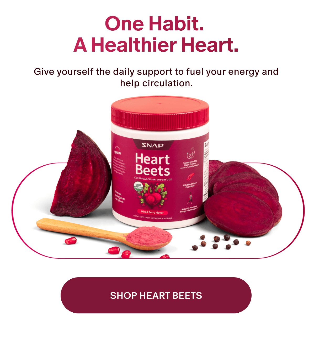 One habit. A healthier heart. 