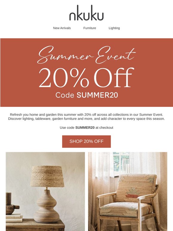 20% Off Summer Event