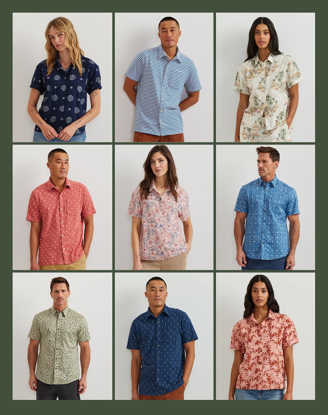 Various models in Baja shirts