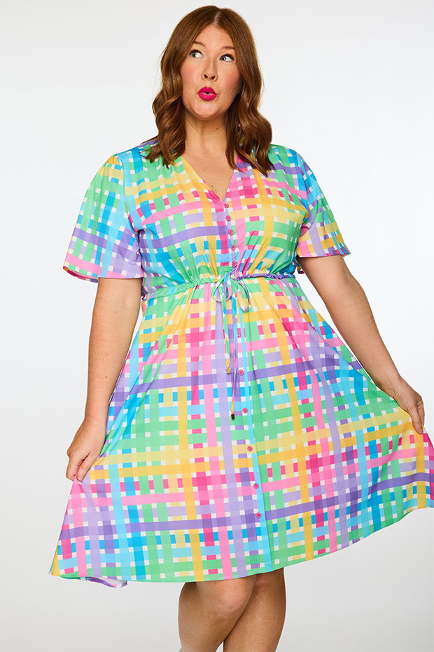Siena Rainbow Weave Dress