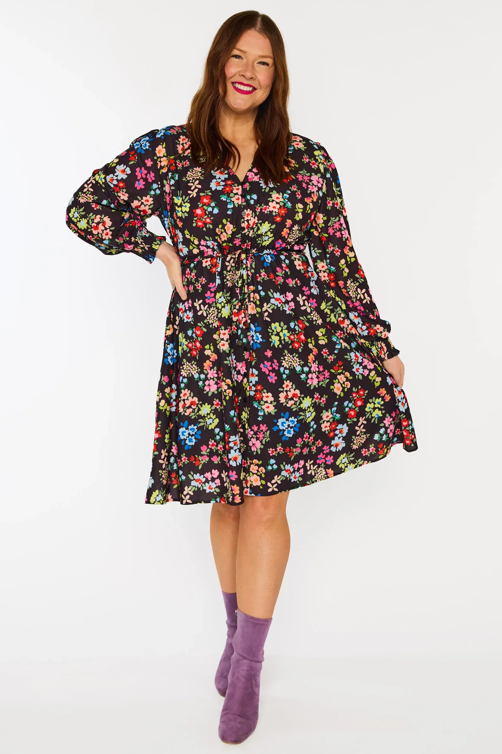 Image of Sofia Rainbow Fields Dress