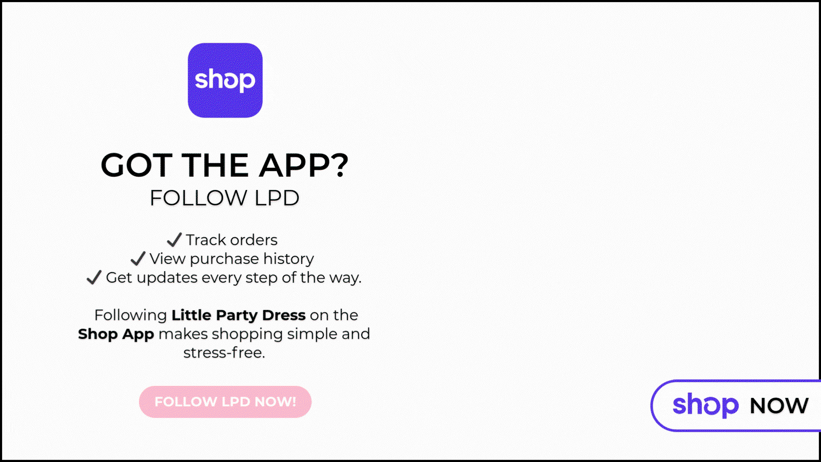Got the SHOP APP?  Follow LPD Now!