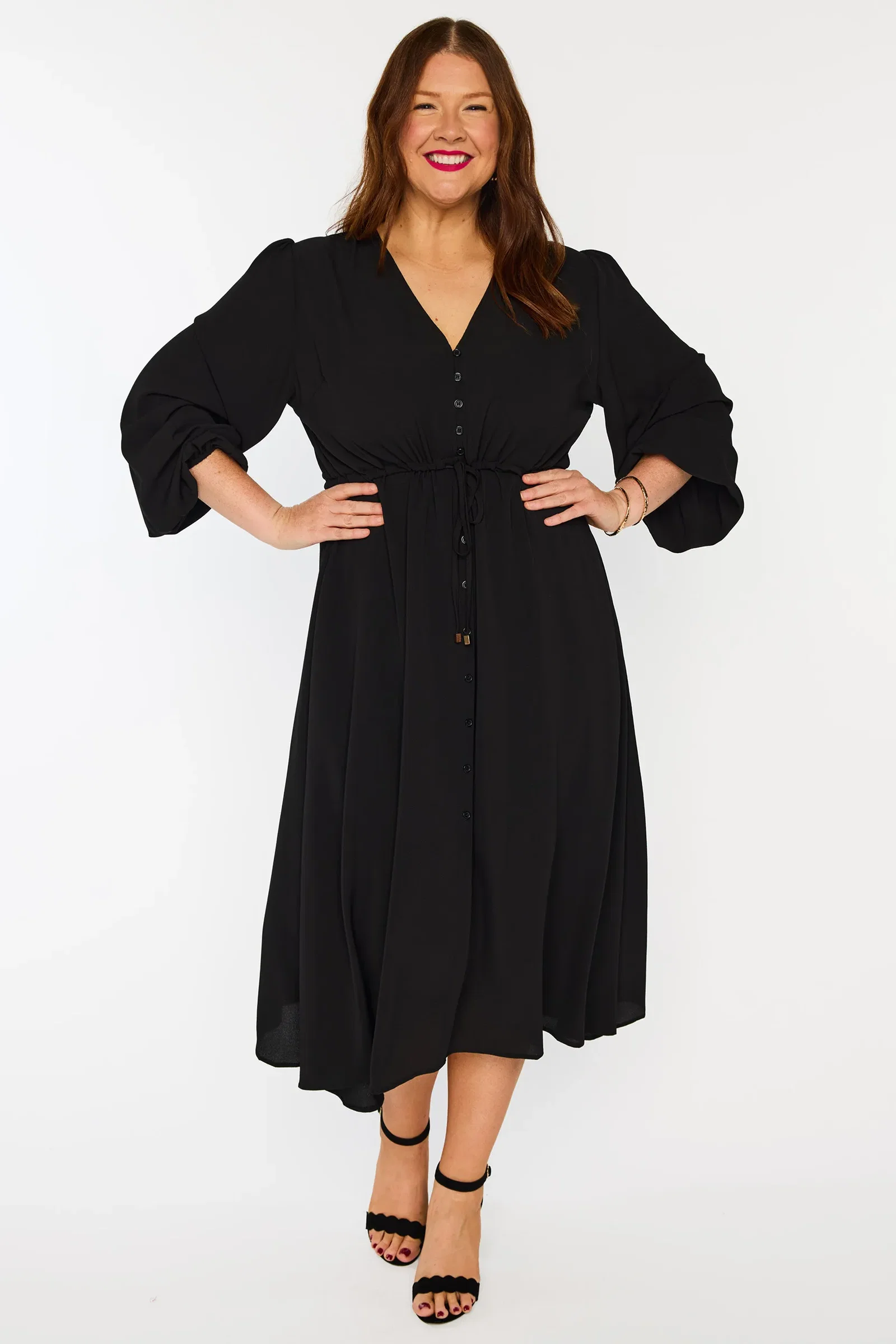 Image of Marlene Black Dress