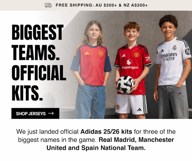 Biggest Teams. Official Kits. Shop Jerseys