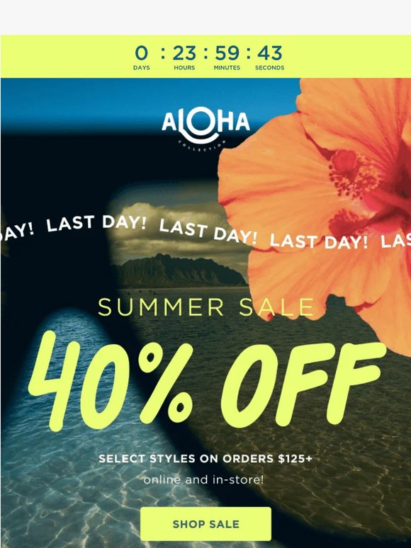 40% OFF Ends TONIGHT!
