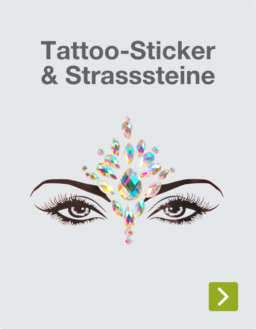 Funkelnde Tattoo-Sticker & Strasssteine