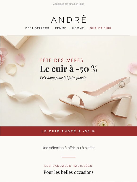 Fête des Mères — le cuir à -50 %