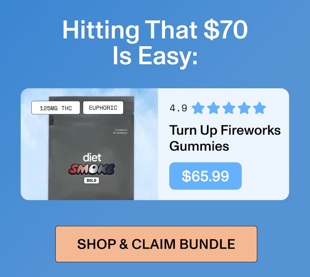 Hitting That $70 Is Easy:  Turn Up Fireworks Gummies 4.9 ⭐⭐⭐⭐⭐ 125MG THC | EUPHORIC  $65.99  >> SHOP & CLAIM BUNDLE <<
