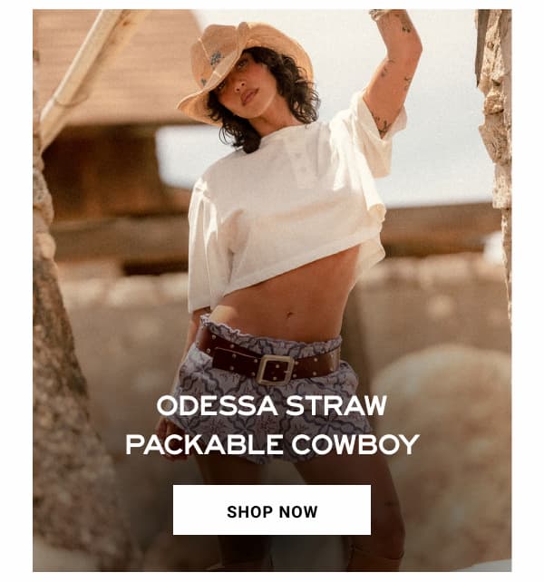 SHOP ODESSA STRAW PACKABLE HAT