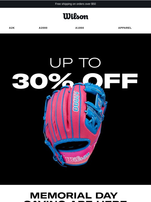 Up to 30% Off Memorial Day Deals!