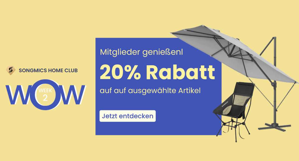 Mitglieder genießenl 20% Rabatt auf auf ausgewählte Artikel