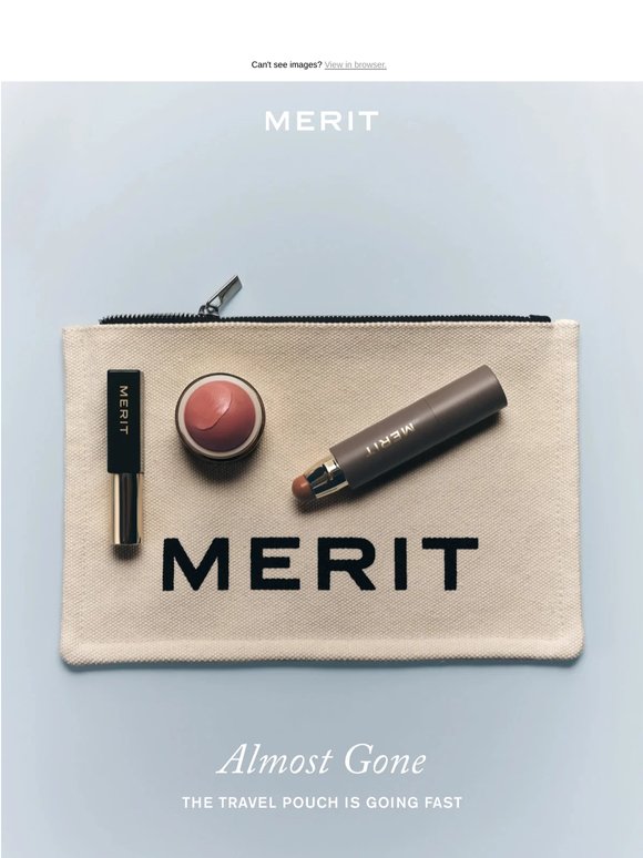 The Travel Pouch is going fast