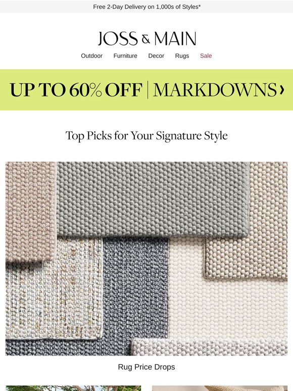 On-sale rugs: Stylish today, gone tomorrow