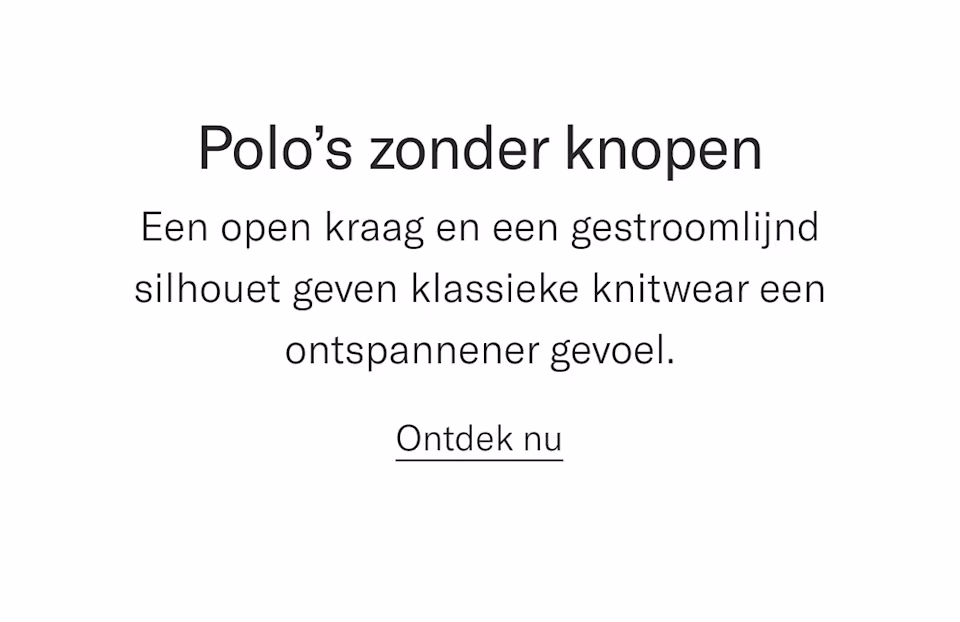 Buttonless polos
