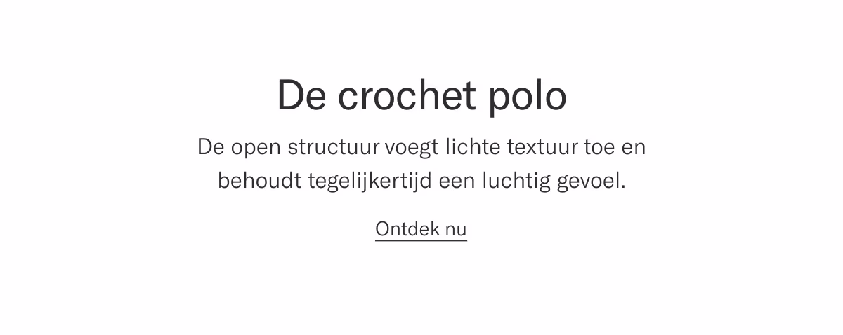Crochet polos