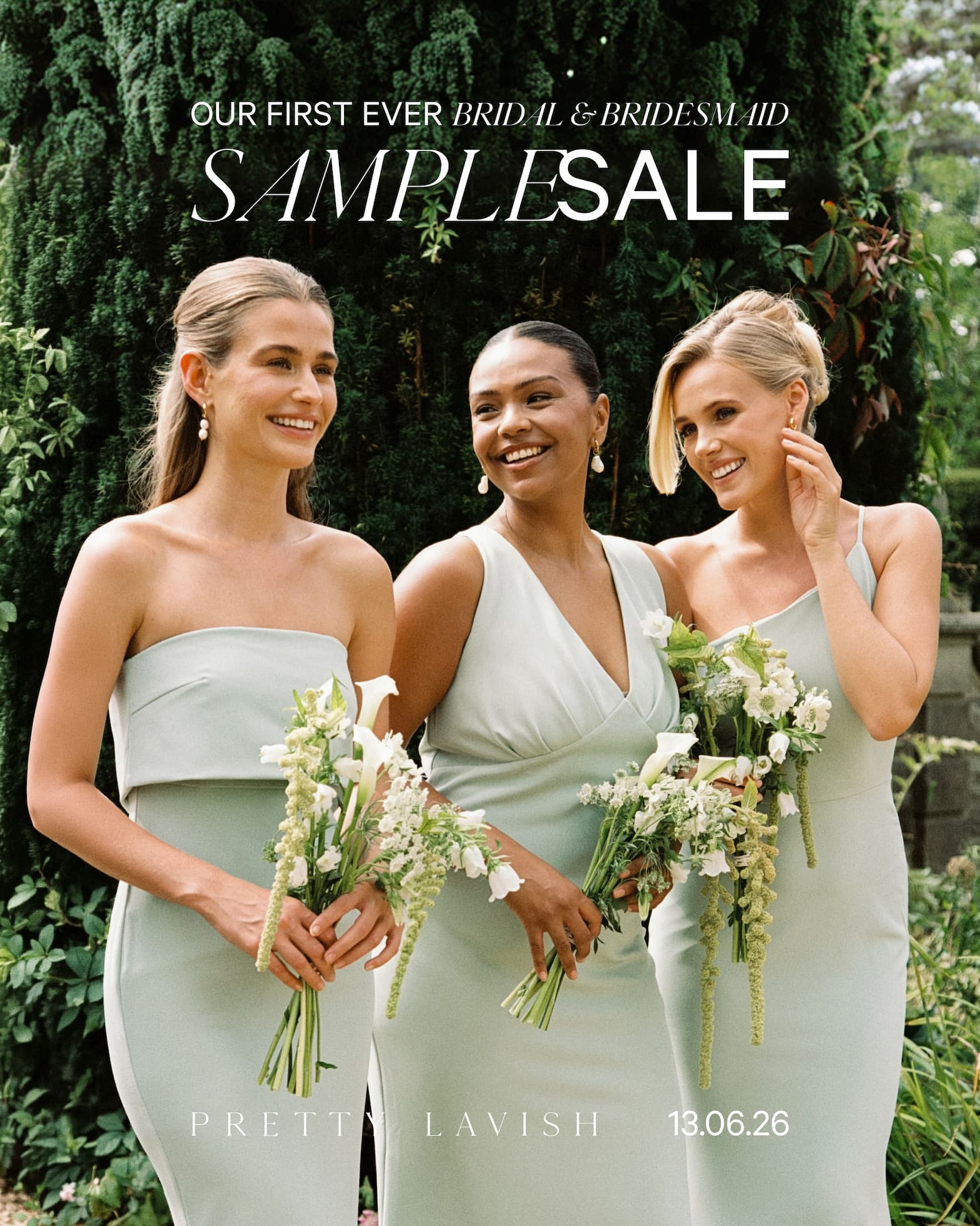 Our first ever bridal and bridesmaid sample sale