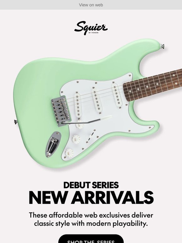 See What's New | Squier Debut Series