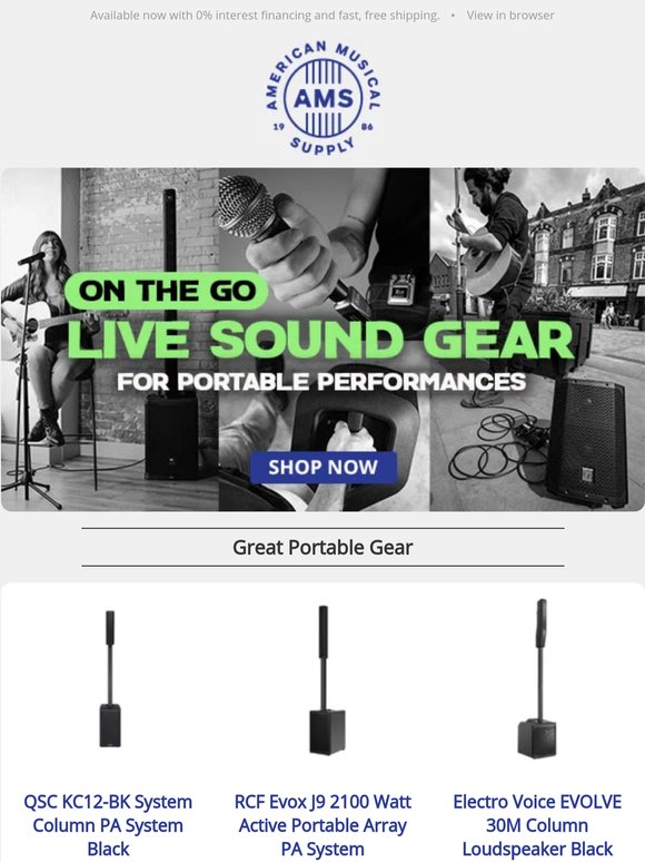 TAKE IT WITH YOU - Portable Live Sound Solutions You'll Love
