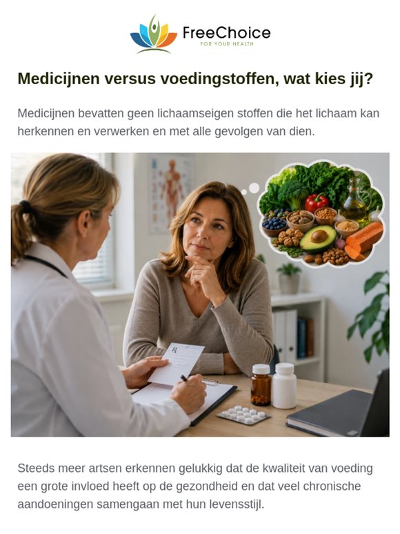 💊 of 🥬 Medicijnen versus voedingsstoffen, wat kies jij?