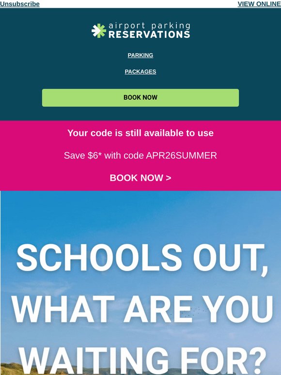 Your vacation code is still here!☀️
