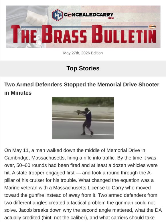 Armed Citizen Assist, App Update, Trauma Mistakes, Chuck Haggard, and More