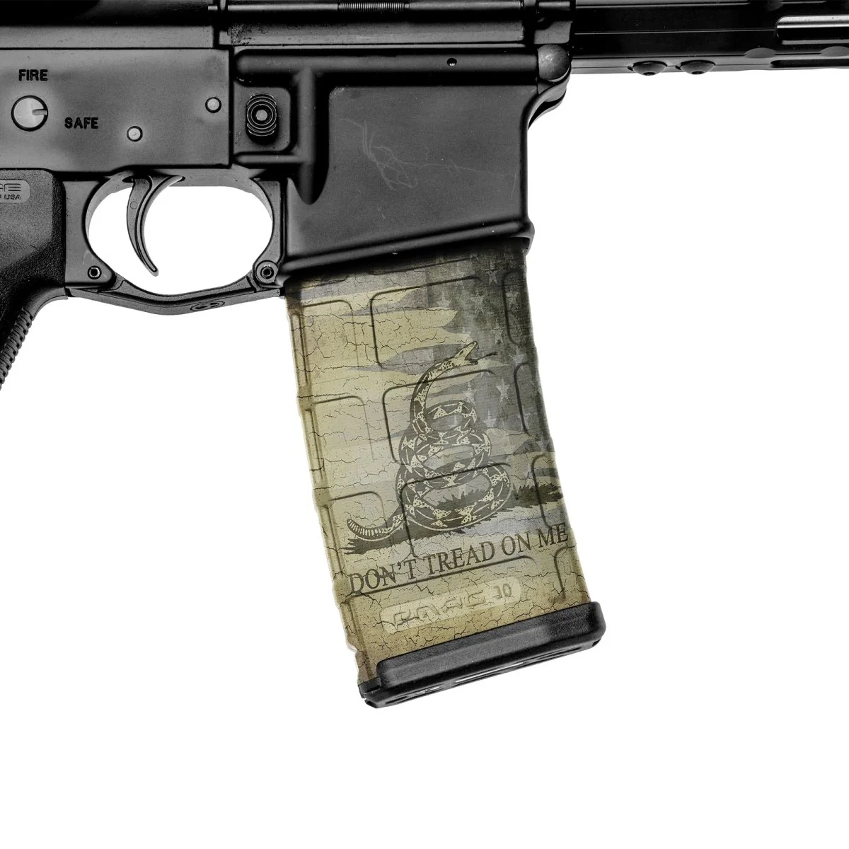 Image of AR-15 Mag Skin (Don't Tread On Me)