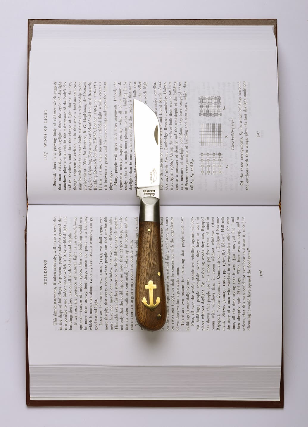 book and knife