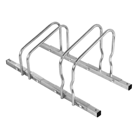 Multi-Flex Adjustable Width Floor Mounted Bike Rack 2 - 5 Bikes for up to 135mm Tyres