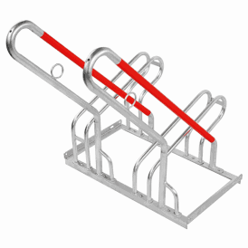 Hybrid Floor Mounted Bike Rack for 2, 4 & 6 Bikes for upto 64mm Tyres
