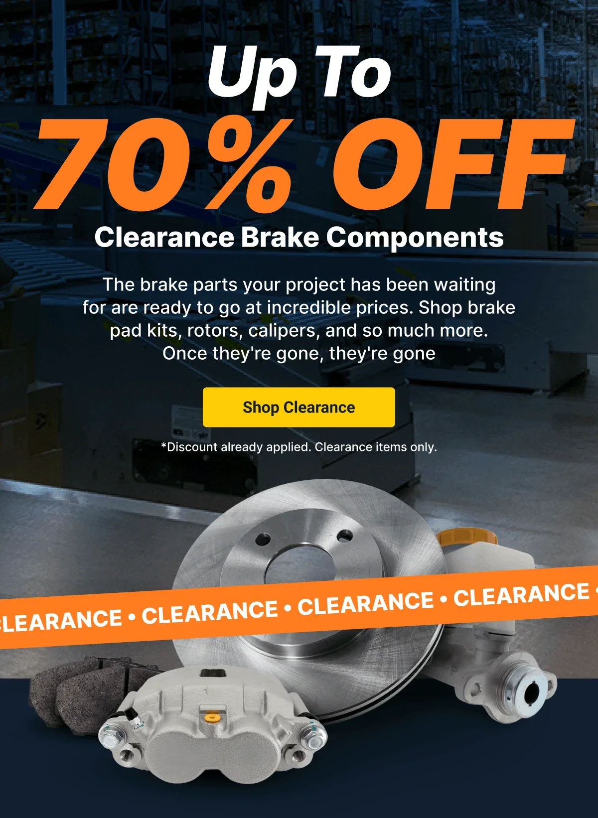 Up To 70% OFF | Clearance Brake Components