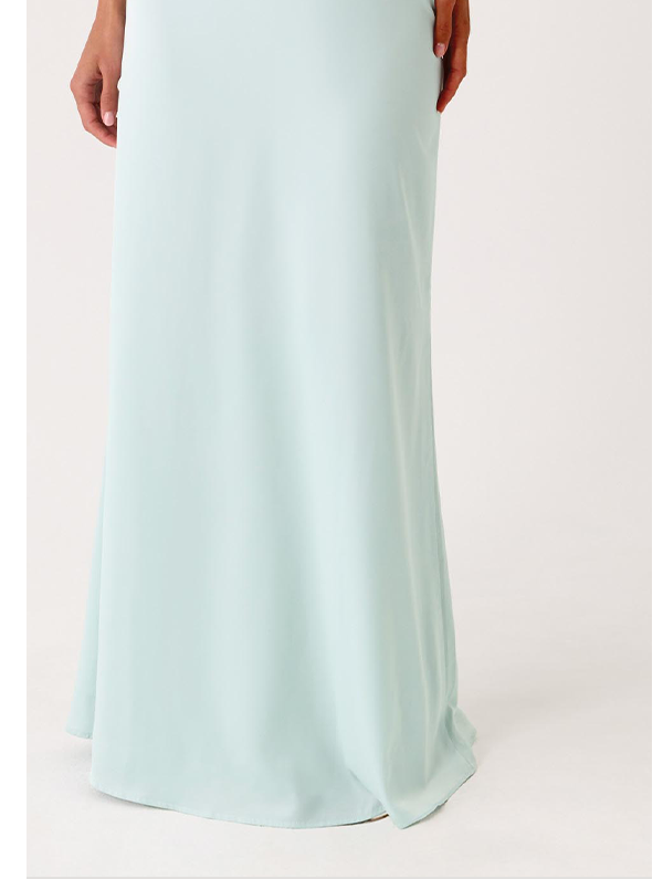 Samaria Halter Maxi Dress — Aqua