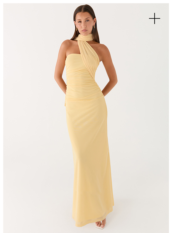 Songbird Maxi Dress — Yellow