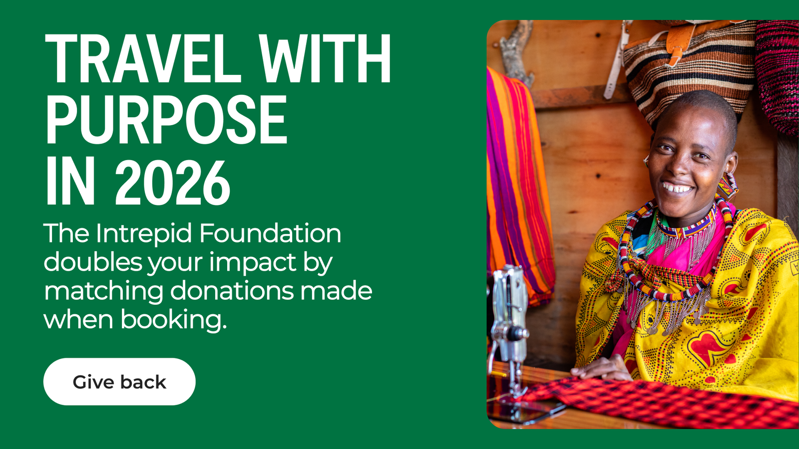 Travel with purpose