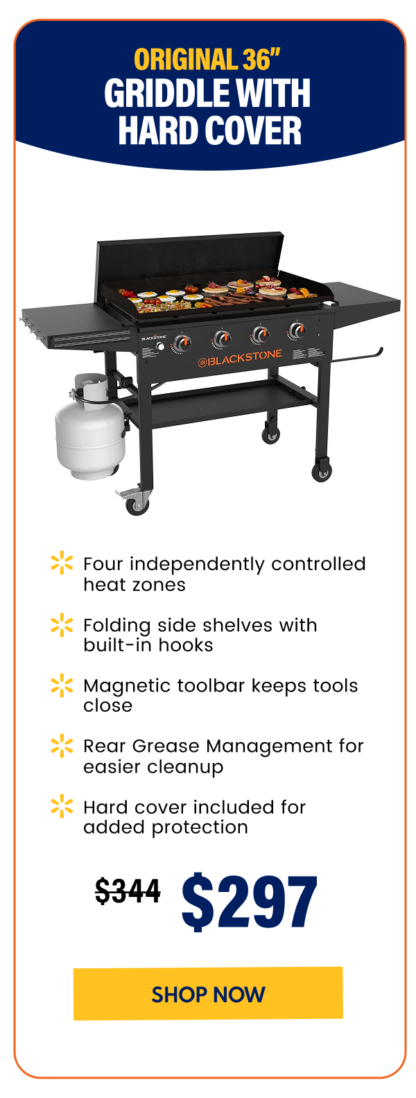 Original 36” Griddle with Hard Cover