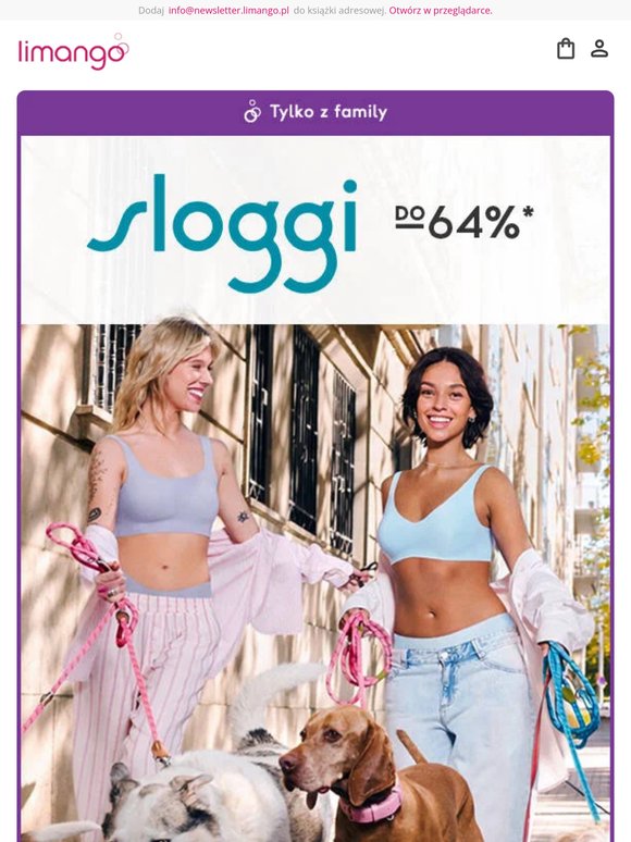 Sloggi do -64% ✨ Komfort, który pokochasz 💜