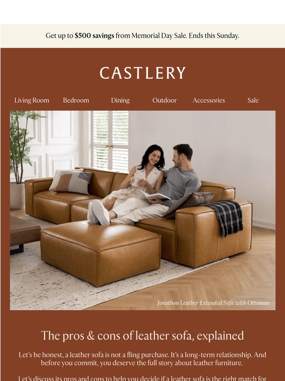 Considering a leather sofa for your home?