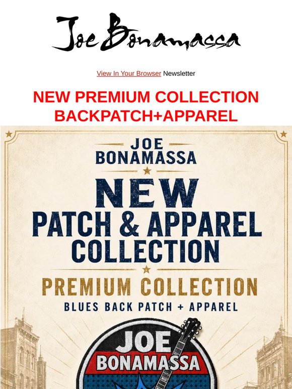New Back Patch Collection + Father’s Day Blues Favorites Up to 25% Off!