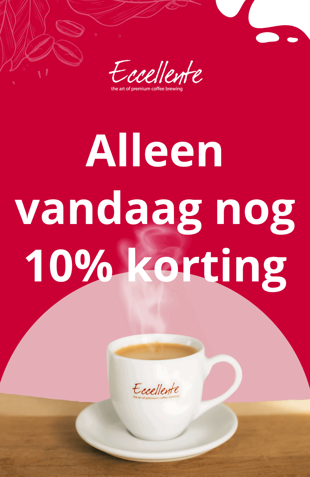 Alleen vandaag nog 10 procent korting