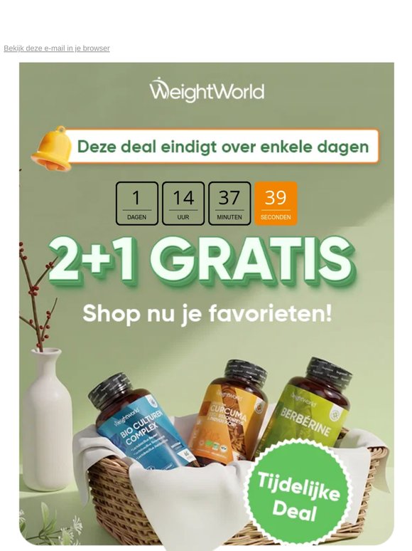 Je mist een MEGA deal! 😢