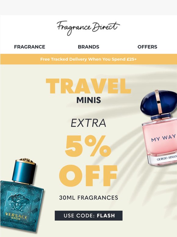 Extra 5% Off Travel-Size Scents ✈️😎